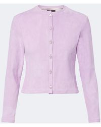 Stouls - Astrid Suede Cardigan - Lyst