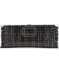 Roger Vivier - Clutch Pilgrim Mini Con Paillettes - Lyst