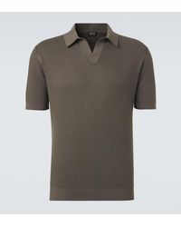 ZEGNA - Polohemd Aus Strick - Lyst