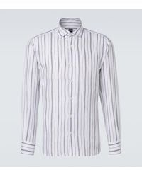 Fedeli - Striped Linen Shirt - Lyst