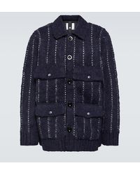 Sacai - Blouson Aus Einem Wollgemisch - Lyst