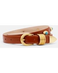 DEHANCHE - Hollyhock Embellished Leather Belt - Lyst