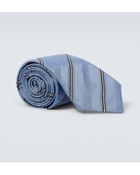 Brunello Cucinelli - Striped Silk Tie - Lyst