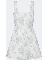 Markarian - Floral Lame Brocade Minidress - Lyst