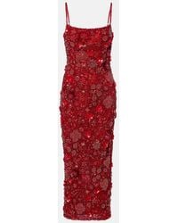 Rachel Gilbert - Francesca Embellished Cocktail Dress - Lyst