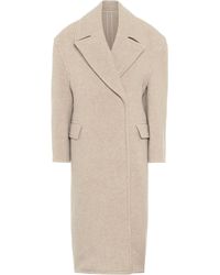 Acne Studios Wool-blend Double-breasted Coat - Natural
