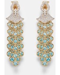 Marina B - Pampilles 18Kt Drop Earrings With Diamonds And Zircons - Lyst