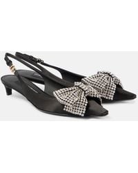 Dolce & Gabbana - Satin Kitten Heel Pumps - Lyst