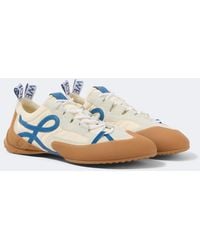 Loewe - Grip Anagram Suede-Trimmed Sneakers - Lyst