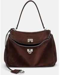 Balenciaga - Rodeo Small Suede Shoulder Bag - Lyst