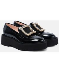 Roger Vivier - Viv' Rangers Embellished Platform Loafers - Lyst