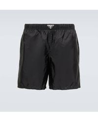 Prada - Logo Swim Shorts - Lyst