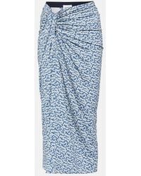 Isabel Marant - Jeldia Printed Jersey Midi Skirt - Lyst