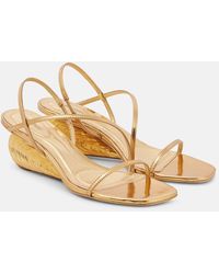 Jonathan Simkhai - Wedges Bridget Aus Metallic-Leder - Lyst