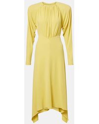 Stella McCartney - Draped Jersey Midi Dress - Lyst