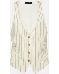 Tom Ford - Pinstripe Wool And Silk-blend Vest - Lyst