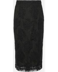 Dolce & Gabbana - Lace Sheath Skirt - Lyst
