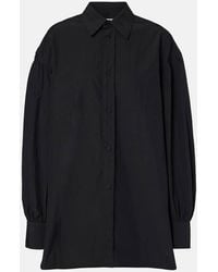 Plan C - Oversized Crepe Shirt - Lyst