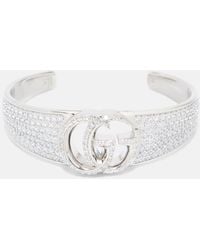 Gucci - Gg Marmont Embellished Cuff Bracelet - Lyst