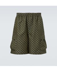 Gucci - Shorts De Algodon Con Gg Shadow En Jacquard - Lyst