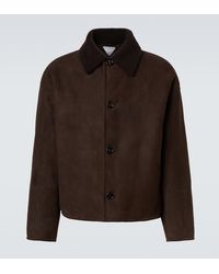 Bottega Veneta - Leather And Shearling Jacket - Lyst