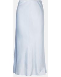 Dorothee Schumacher - Sense Of Shine Satin Midi Skirt - Lyst