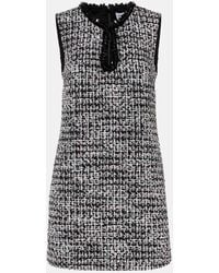 Self-Portrait - Verziertes Minikleid Aus Boucle - Lyst
