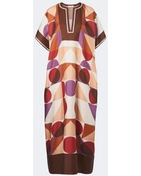 Eres - Caftan Berry De Sarga De Seda Estampado - Lyst