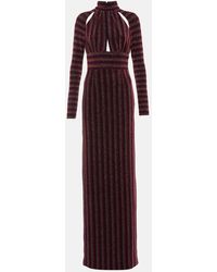 Rebecca Vallance - Aisha Striped Lurex Gown - Lyst
