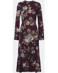 Erdem - Floral Cady Midi Dress - Lyst