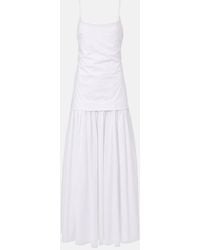 STAUD - Vestido Largo Ari De Algodon - Lyst