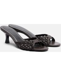 STAUD - Brigitte Woven Leather Mules - Lyst