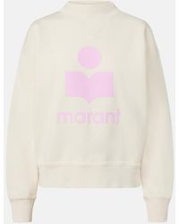 Isabel Marant - Logo Cotton-Blend Fleece Sweatshirt - Lyst