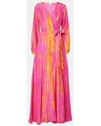 Anna Kosturova - Silk Maxi Dress - Lyst