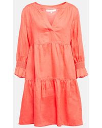 Heidi Klein - Vestido corto Maroccan Sands de lino - Lyst