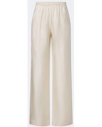 Loulou de Saison - Alera Silk Twill Wide-Leg Pants - Lyst