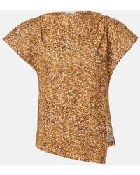 Isabel Marant - Sebani Asymmetric Cotton T-Shirt - Lyst