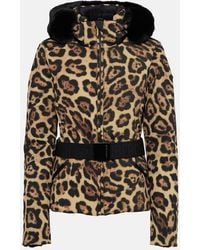 Goldbergh - Felis Leopard-Print Down Ski Jacket - Lyst