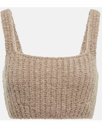 Loro Piana - Crop Top De Punto Acanalado De Cachemir - Lyst