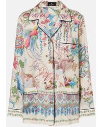 Etro - Camicia Da Bowling Con Stampa - Lyst