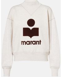Isabel Marant - Moby Logo Cotton-Blend Sweatshirt - Lyst