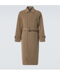 AURALEE - Mantel Aus Wolle - Lyst