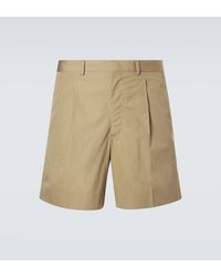 Prada - Cotton Bermuda Shorts - Lyst