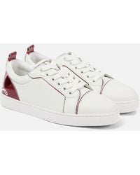 Christian Louboutin - Fun Vieira Sneakers Aus Leder Mit Print - Lyst