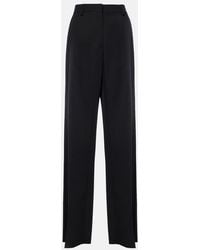 Valentino - Grisaille Virgin Wool Straight Pants - Lyst