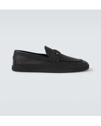 Christian Louboutin - Chambeliboat Leather Slip-On Shoes - Lyst