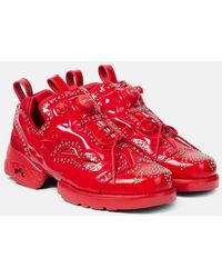 Noir Kei Ninomiya - Studded Brogue Sneakers - Lyst