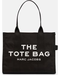 Marc Jacobs - S le grand sac fourre-tout noire en toile noire - Lyst