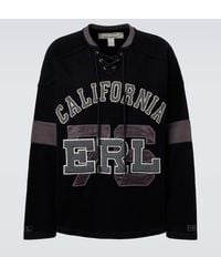 ERL - Embroidered Cotton Jersey T-Shirt - Lyst