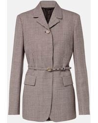 Gucci - Blazer Double G Aus Wolle - Lyst
